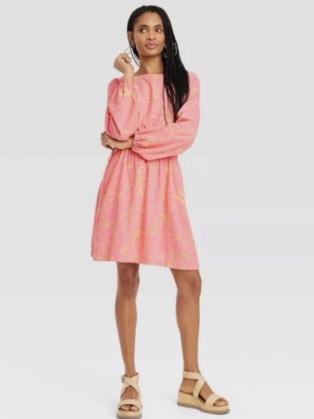 Target Universal Threads Floral Cutout Dress- size L